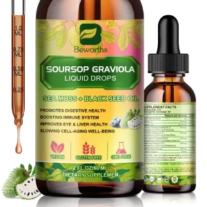 Soursop Graviola Extract Drops Support Immunity and Kidney Health