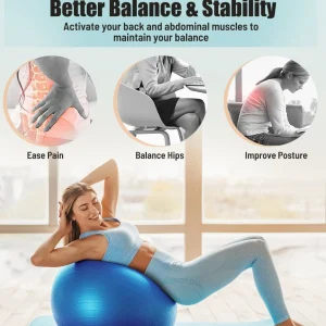 Yoga Ball Workout, Explosion-proof Anti-Slip Stability Ball